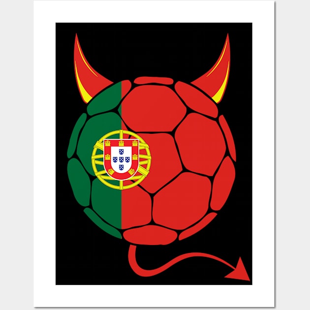 Portugal Football Halloween Wall Art by footballomatic